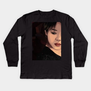 BTS JIMIN FAKE LOVE Kids Long Sleeve T-Shirt